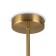Freya FR5394CL-12BS Bony, 660x660x410 mm ceiling lamp, G9, 12x25W, brass color