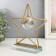 Interior metal souvenir, glass "drop in the star" gold 19.5x18x5.2 cm