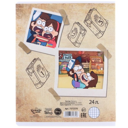Notebook in a cage 24 sheets, 5 types of mix, cover coated cardboard, gravity farz-4