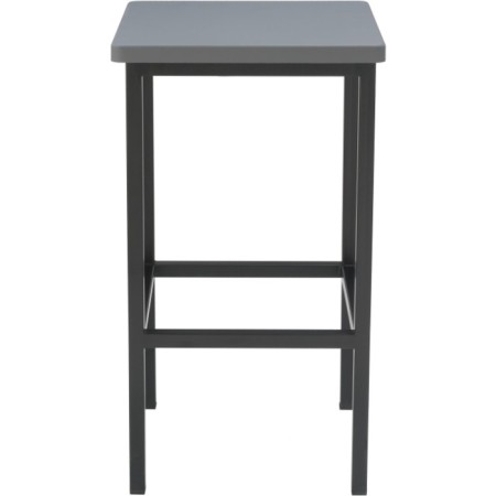 Haric loft Metal/MDF stool, black/dark gray 34x34x61 cm-1