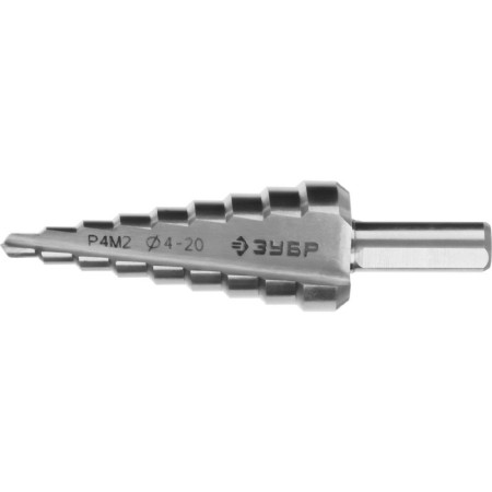 Step-stroke "bison" 29665-4-20-9, d 4-20 mm, 75 mm, 9 steps, trihedral shank 481684
