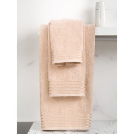 Terry towel Bio-Textiles, 380 gr, size 50x90 cm, beige color