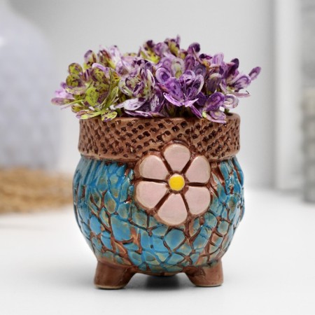 Pot "Flower" on the legs, 6*6*5cm