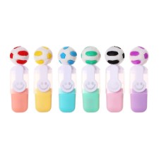 A set of markers of textbooks 6 pieces of 6 colors, in the pencil case with a ball