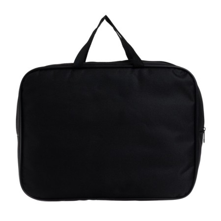 Folder with handles textile A4, 350 x 270 x 70 mm, calligrata "office", inner pocket, black-2