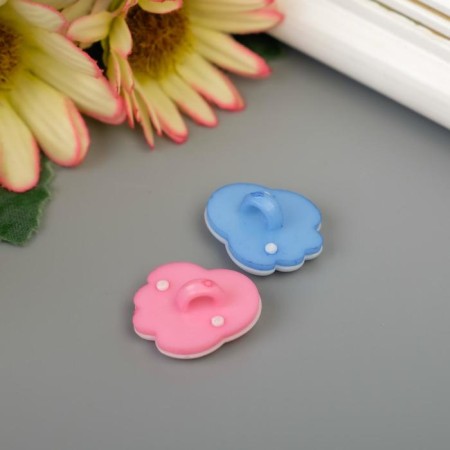 Buttons plastic for creativity "Paw" set 20 pcs mix 1.5x2 cm-3