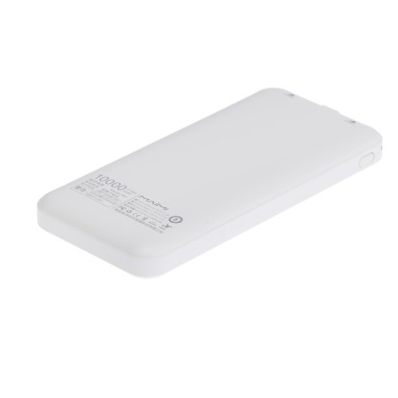 External Maimi Mi1, 10,000 mAh, 2 USB, MicroUSB, Type-C, 2.1 A, white-2