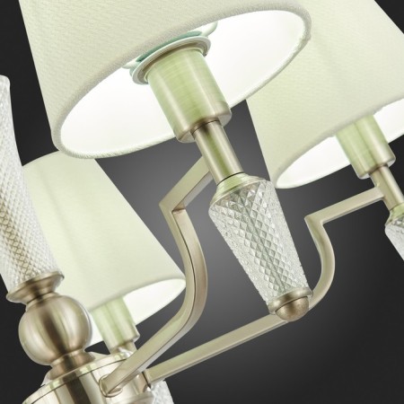 Suspended EVOLUCE lamp. Sle105503-05. Reimo. 5x40 watts, E14, 66x66x41 cm, Nickel color-10