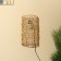 Lamp wall -mounted from the rattan "thread of Ariadne" 1x120W, E27, 24x14x40 cm