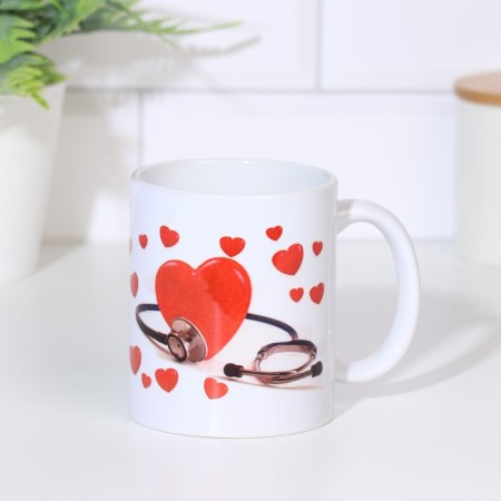 Sublimation mug “Best Doctor in the World! Heart ", with application-5
