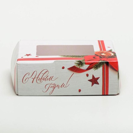 Folding box "Congratulations", 10 x 8 x 3.5 cm, New Year-2
