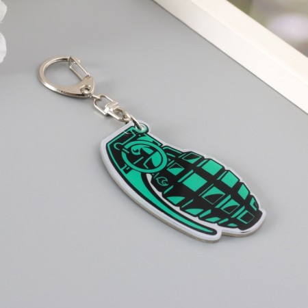 Acryl key "grenade" 3.7x5.9 cm-1