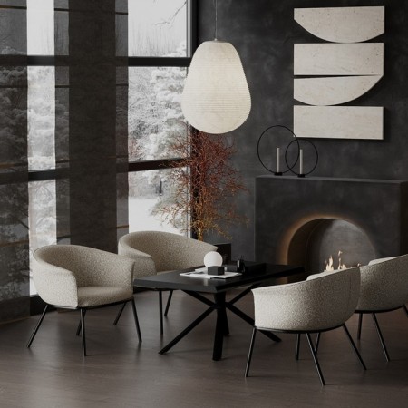 Paal lounge-peel, 740 × 700 × 650 mm, Builder, Gray Color-13