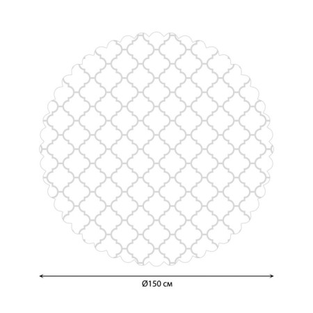 The tablecloth “Classic ornament”, round, Saten, d = 150 cm-1