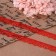 Capricon lace, 15 mm × 10 ± 1 m, color red No. 17