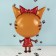Foil ball 32 "Three cats. Karamel", walking figure