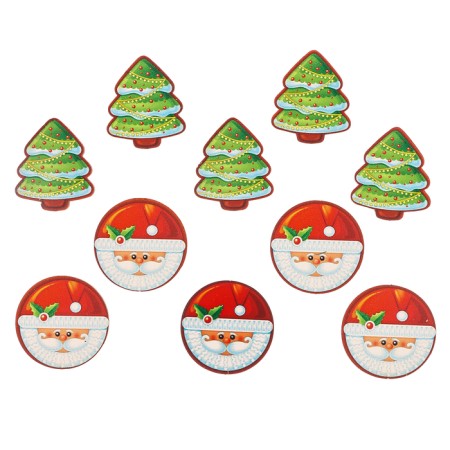 Board game "Crosses-Nolics. Santa Claus and Christmas tree "-3