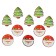 Board game "Crosses-Nolics. Santa Claus and Christmas tree "