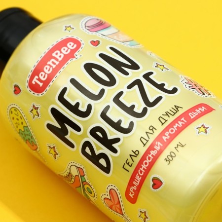 Shower gel, moisturizing, melon aroma, 300 ml, teenbee-3
