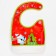 Bibslate bib “Bunny: 1 New Year” Solocent on Velcro, PVC, New Year's gift packaging, Kroshka I
