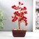 Bonsai souvenir 60 stones "Cash tree with rubies" 13x7x5 cm