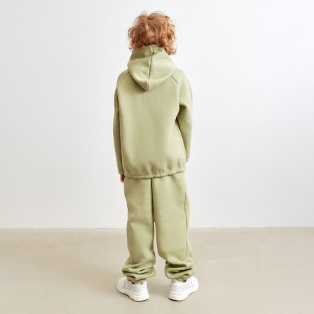 Pants Children's Minaku: Basic Line Kids olive color, height 146-4