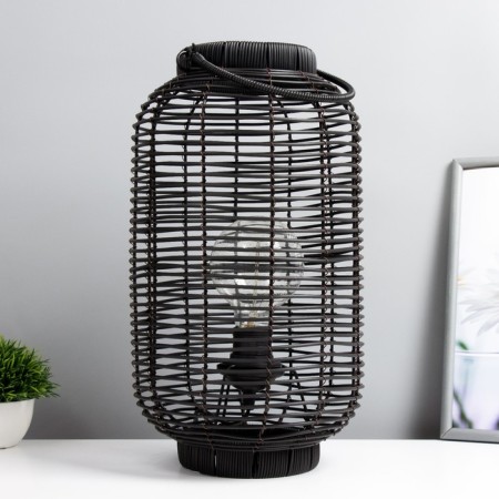 Bourmis table lamp E27 15W black 23x23x40 cm Risalux