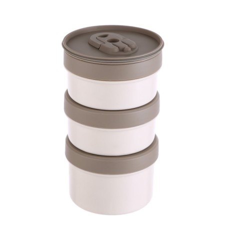 Thermos for meals, 1.2 l, 3 containers, folding spoon, retains heat up to 24 hours, 27 x 15 cm-4