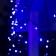 Garland "fringe" 3 × 0.6 m, IP44, UMS, dark thread, 160 LED, glow blue, white flicker, 220 V