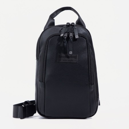 School bag, “saxi”, artificial leather, black color-2