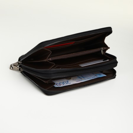Male clutch on lightning, textura, black color-3