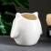 Pot "Council Moon" White, 10.5x9x10cm