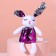 Soft toy with sequins "Bunny Mia", 26 cm x 7 cm x 12 cm