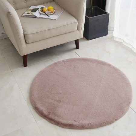 Plush mat Sofi de Marko, size 150x150 cm, color ash rose