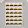 A set of corners with a pocket for photos 24 corners "style" gold 12.5x9 cm mix