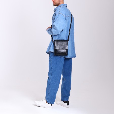 Male bag, black color-6
