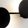 Wall lamp mantra eris, LED, 1280LM, 3000K, 600x32x286 mm, black color
