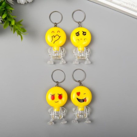 Light Light on the Ring "Funny Smiley" mix 6x3.5x1.3 cm