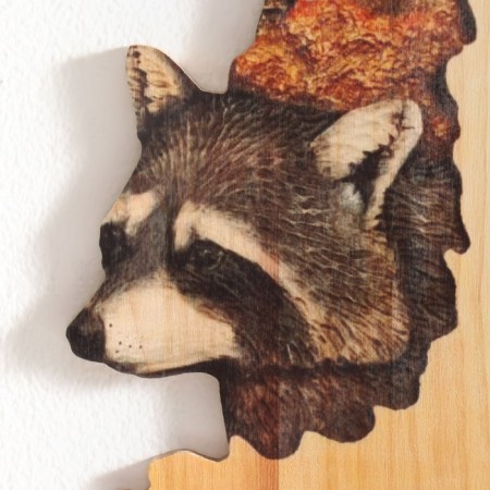 Panel interior tree "Raccoon" 12x0.7x19 cm-2