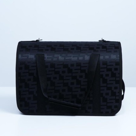 Bag - Animal carrying "Lux", PVC, Jacquard, 40 x 25 x 26, black-1