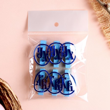 Brongs "HB" blue, set of 6 pcs.-4