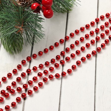 Buses for a Christmas tree 2.7 m d-7 mm "Balls" red-1