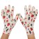 Garden gloves, polyester, with nitrilum coating, size 8, "berries", Garden show