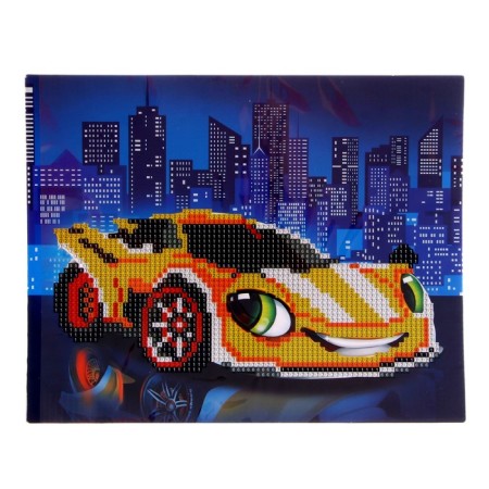 Diamond mosaic with partial filling for children "Yellow Call", 20 x 25 cm-4