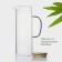 Glass jug with a bamboo cover Bellatenero "Eco", 1.3 l, 14 × 9 × 27 cm