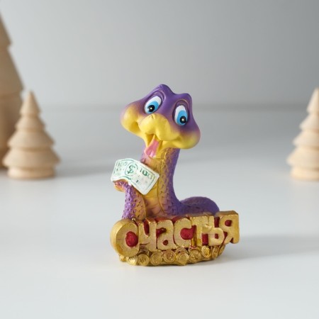 Polystone souvenir "Snake with a wish and money" MIX 5x4x7 cm-5