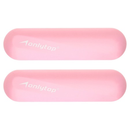 ONLYTOP dumbbells for universal burden, 2 pcs., 0.5 kg, pink color-5
