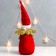 Interior doll "Angel in a red dress with a gold heart" 49x12x12 cm