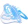 Nipple - orthodontic dummy, silicone, +6 months, “bow” with a cap, blue color