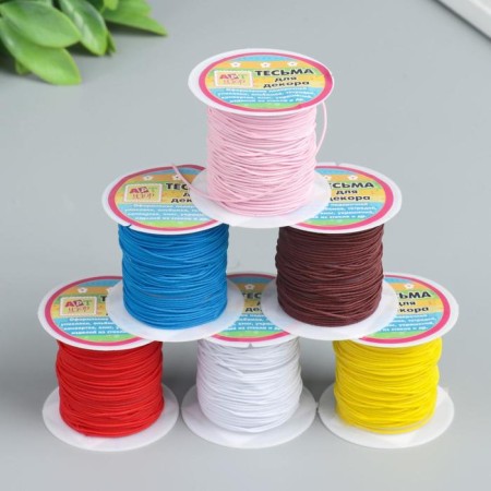Decorative cord for creativity "Gum" winding 5 meters mix